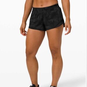 Black Camp Hot Hot Low Rise Lined Shorts 2.5"